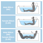 Nuvia Serenity 59-Inch 2-Person Acrylic Corner Whirlpool 16-Jet Hydro Massage Bathtub With Heater Rainbow Light (SAK12058)