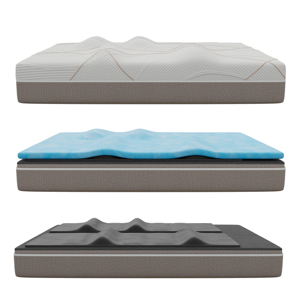 Ghostbed massage mattress hybrid profile