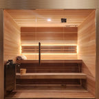 Custom Indoor Sauna Room - 6' x 9' x 8' - Finnish Sauna Builders