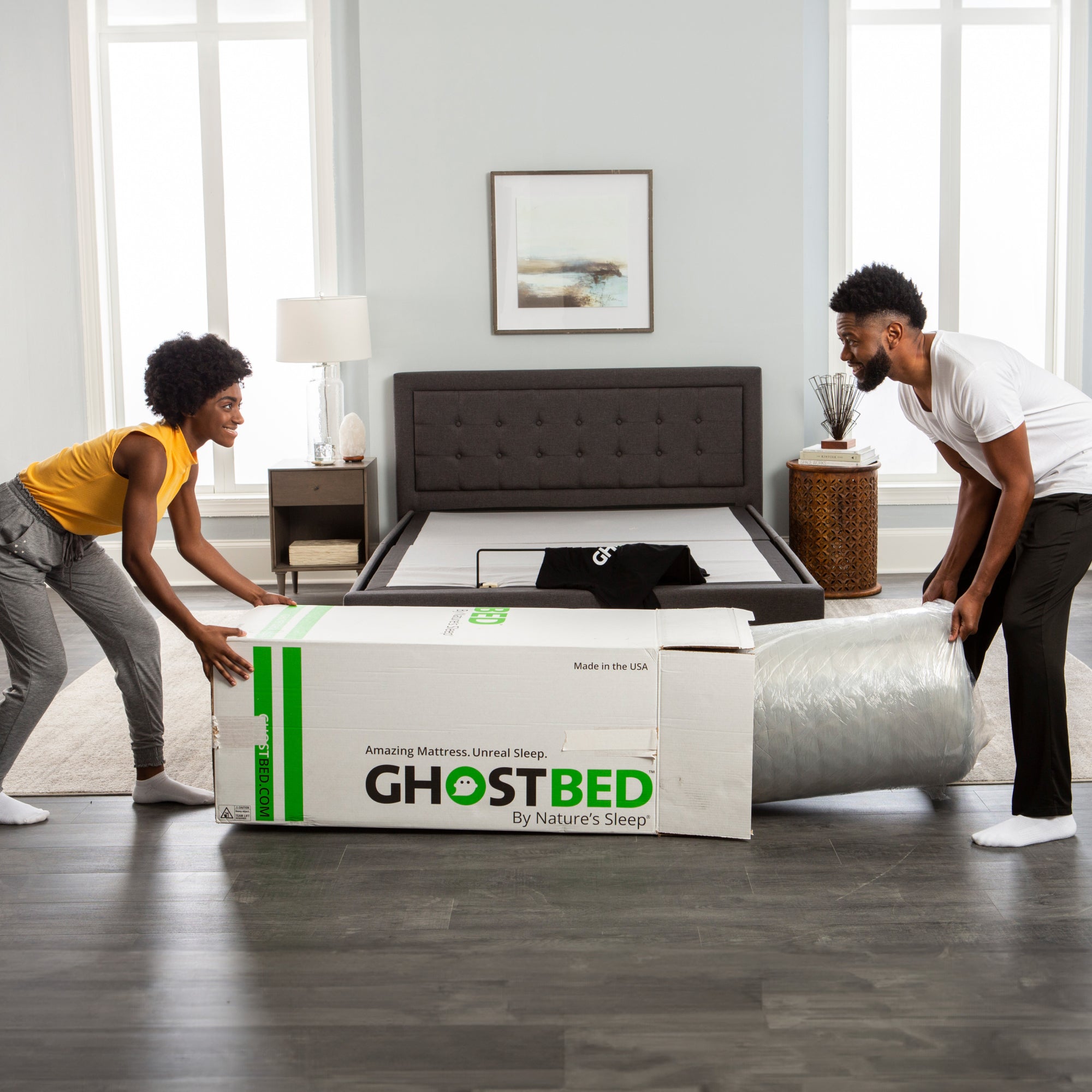 Ghostbed massage mattress profile