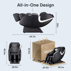 Bosscare Full Body Zero Gravity Shiatsu Recliner Massage Chair With AI Voice & App Control (SAK52960)