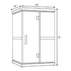 Finnmark FD-2 Full-Spectrum 2-Person Home Infrared Sauna With Built-In LCD Touchscreen Controller [FD-KN002] (SAK94731)