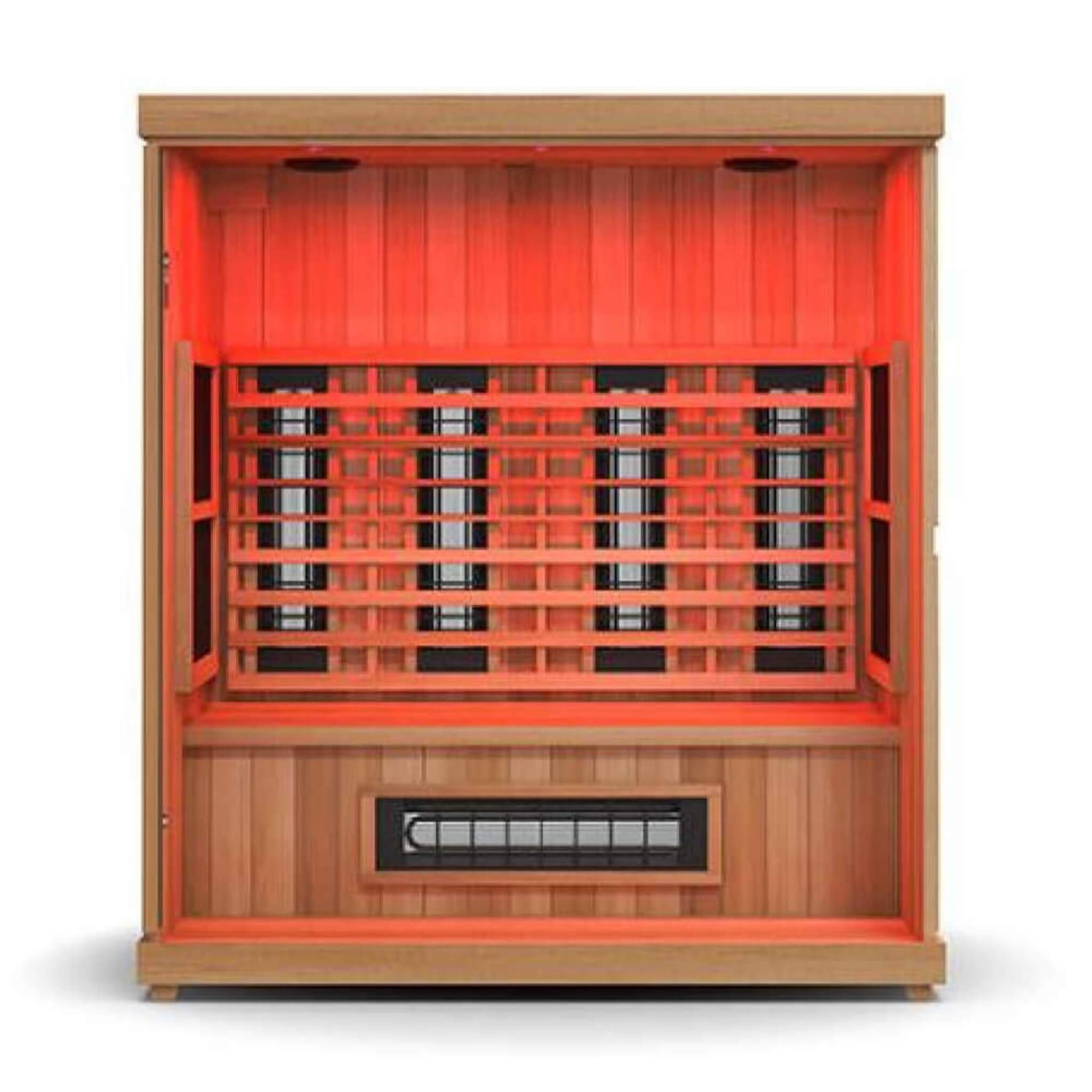 Finnmark FD-3 Full Spectrum 4-Person Capacity Home Infrared Sauna With Adjustable Sauna Feet [FD-KN003] (SAK52689)