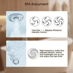 Nuvia Verano Freestanding Whirlpool Air Bubble LED Massage Bathtub (SAK47639)