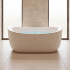 Nuvia Verano Freestanding Whirlpool Air Bubble LED Massage Bathtub (SAK47639)