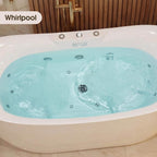 Nuvia Verano Freestanding Whirlpool Air Bubble LED Massage Bathtub (SAK47639)